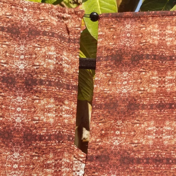 SOLD Brown Romper with Earthy Design - Picture 4 of 4